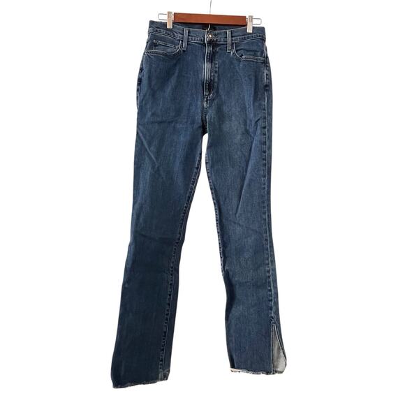 Women's Straight Leg Jeans - Blue - Picture 9 of 16